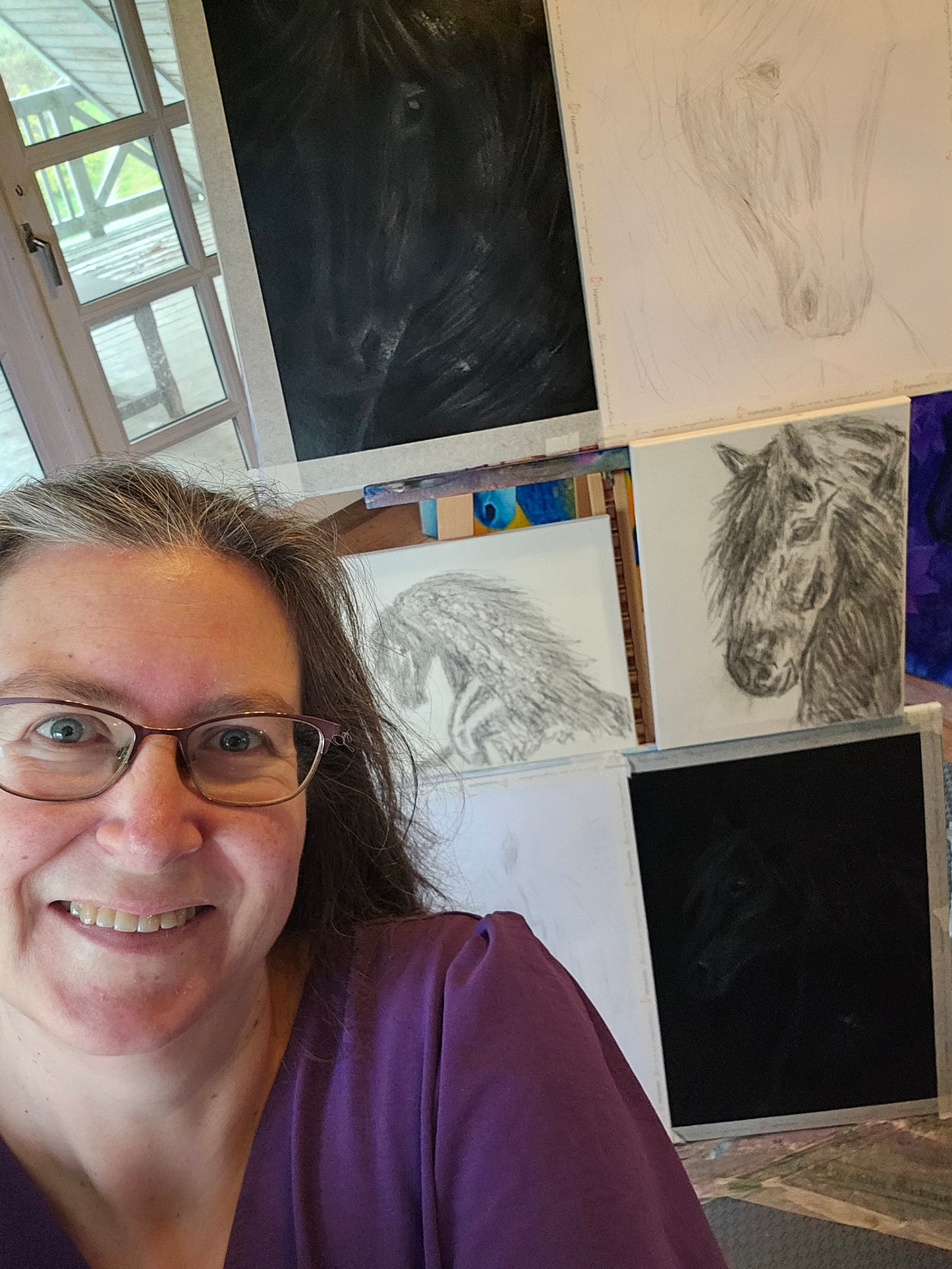 Originalt maleri "Forfrisket" 24x32 cm