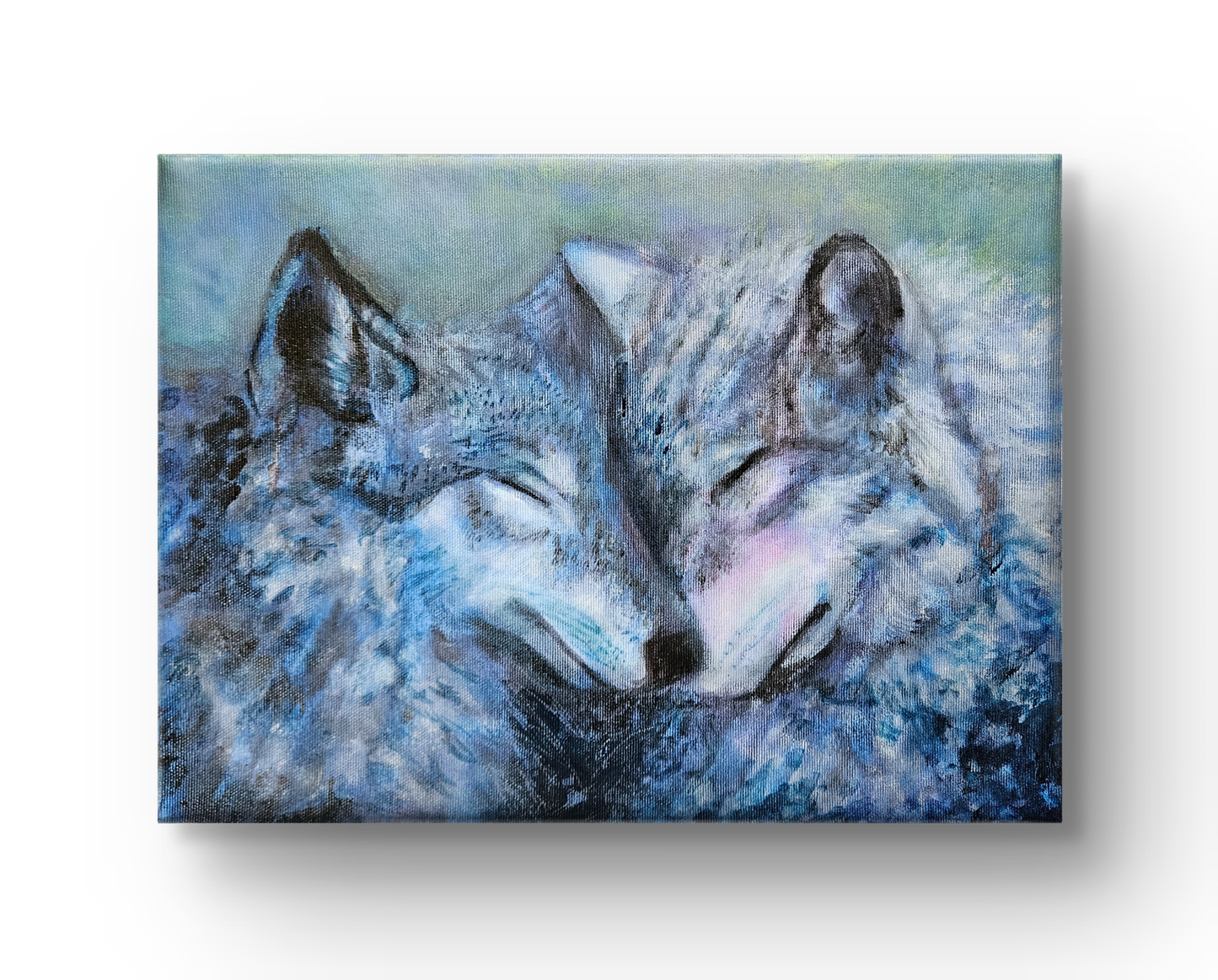 Originalt maleri "Under Måneskin" 40x30 cm