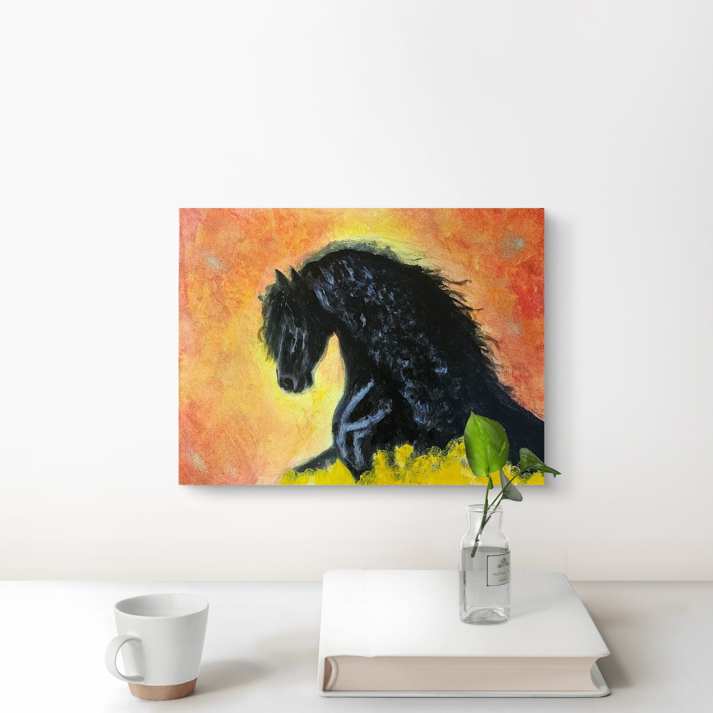 Originalt maleri "De første skridt" 30x40 cm