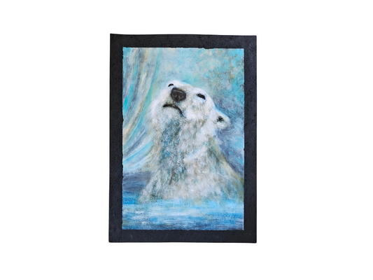 Originalt maleri "Selvportræt" A2 papir