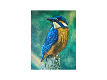 Originalt maleri "Isfuglen Lille Pip" 30 x 40 cm