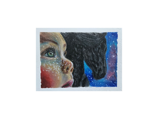 Original tegning "Adieu" 24x32 cm