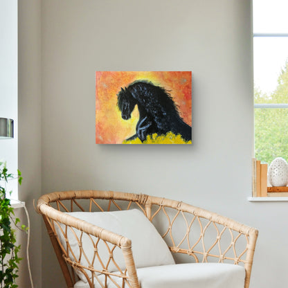 Originalt maleri "De første skridt" 30x40 cm