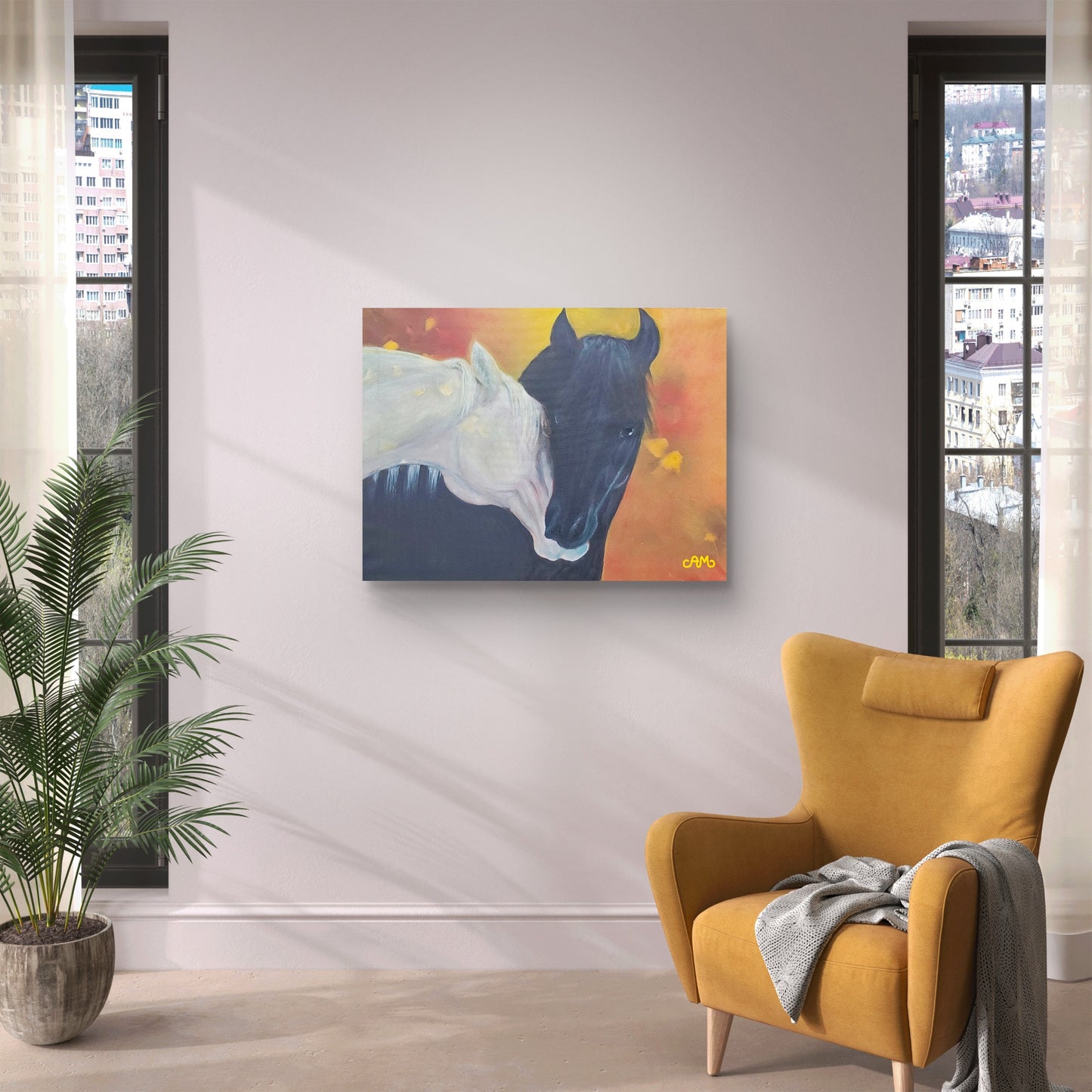 Originalt maleri "Trøst" 60x80 cm