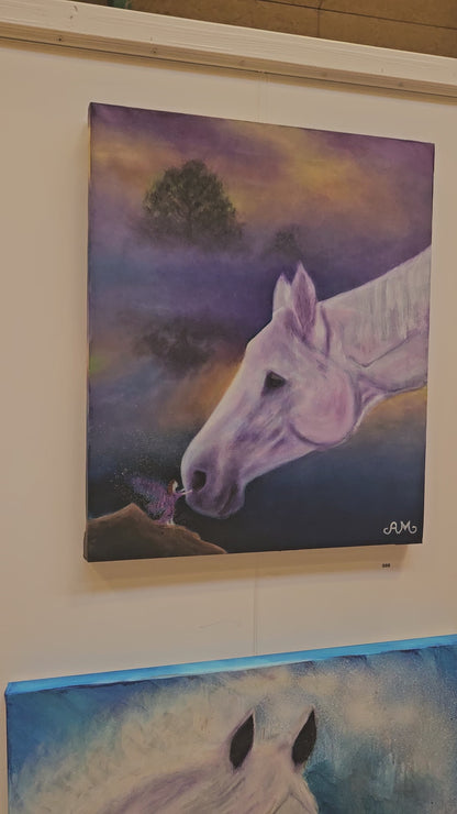 Originalt maleri "Visdom" 26,5x26,5 cm