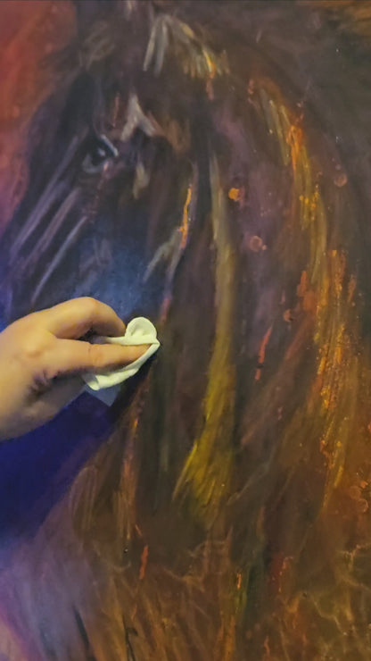 Originalt maleri "Ildens Sjæl" 60x70 cm