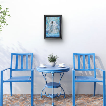 Originalt maleri "Selvportræt" A2 papir