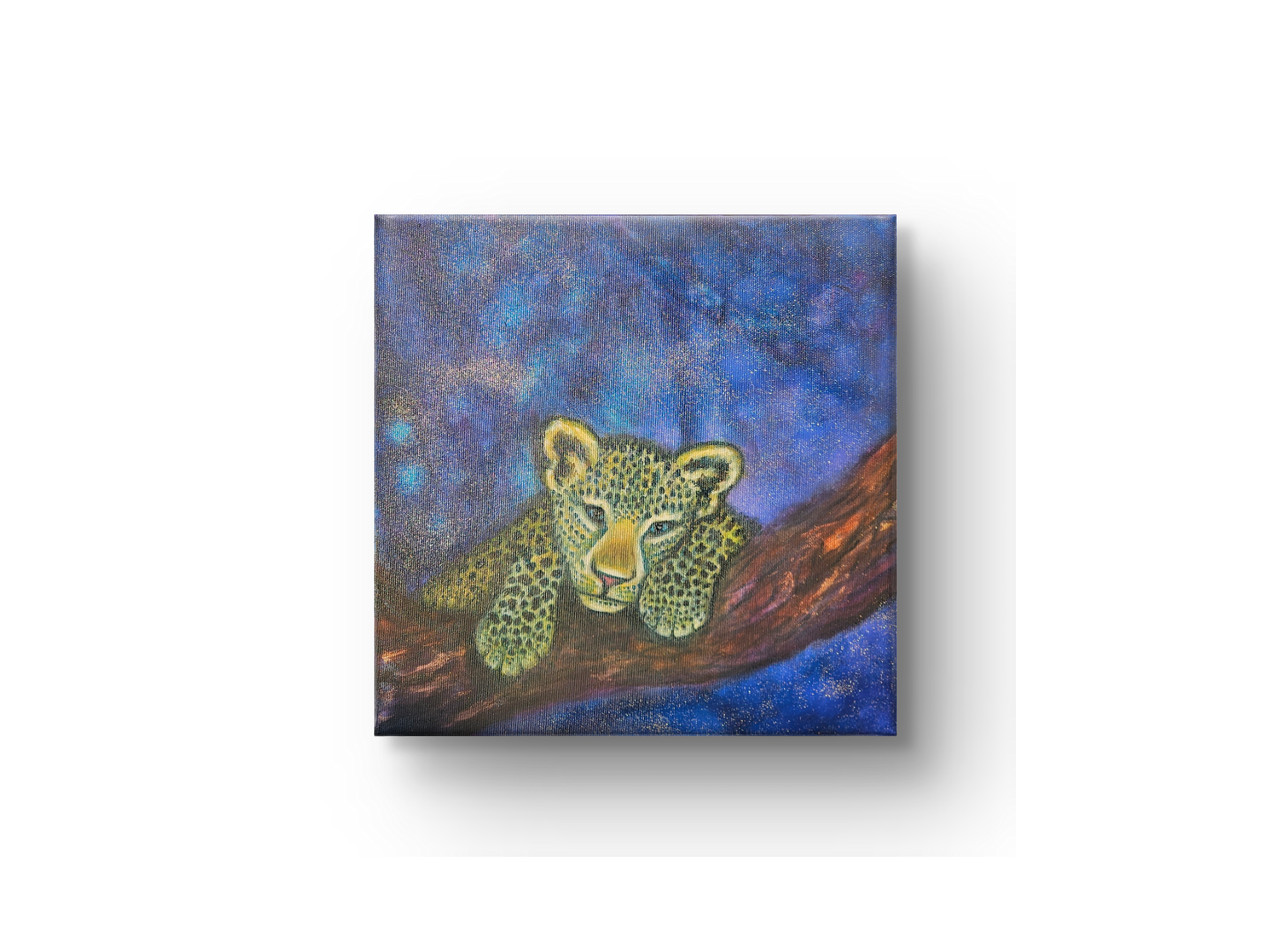 Originalt maleri "Mellem Verdener" 40x40 cm