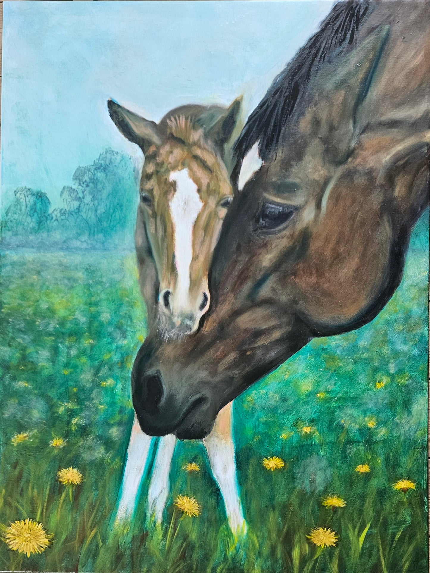 Originalt maleri "Første Lys" 60x80 cm