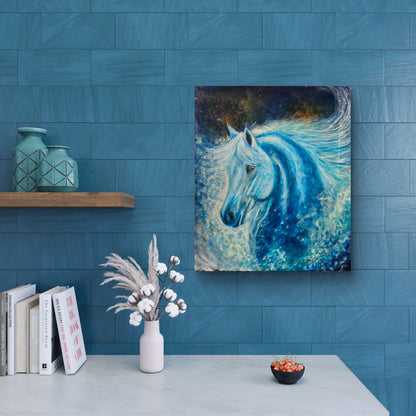 Originalt maleri "Galaksens Kilde" 60x70 cm