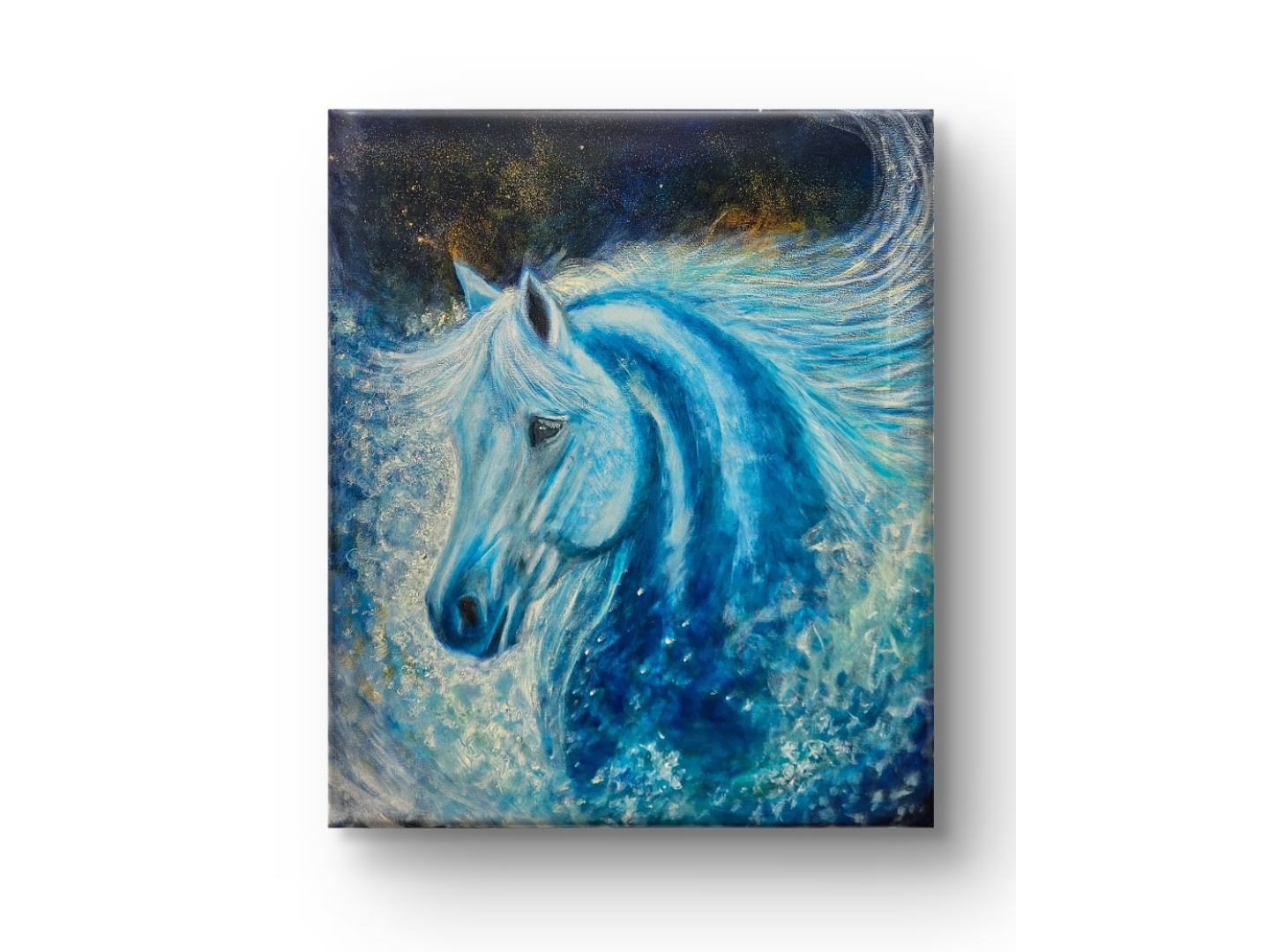 Originalt maleri "Galaksens Kilde" 60x70 cm