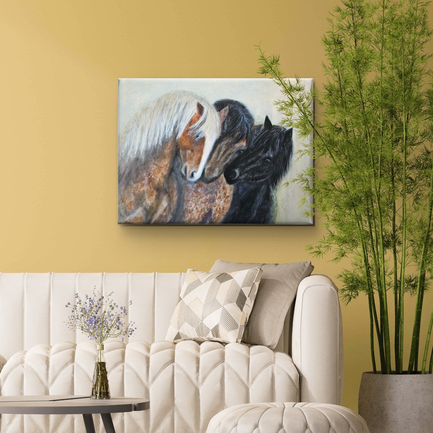 Originalt maleri "Treenighed" 80x60 cm