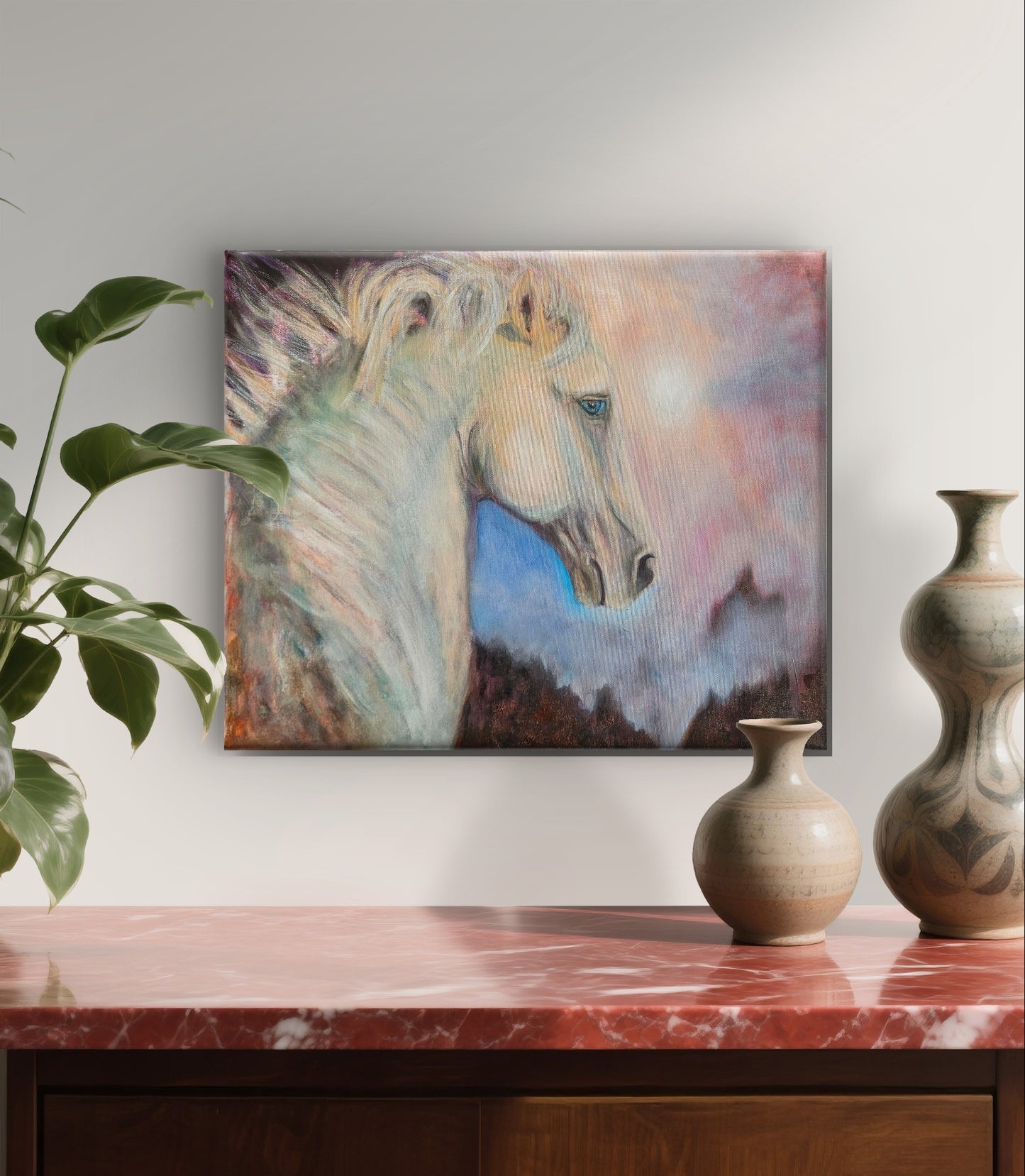 Originalt maleri "I Eget Lys" 60x50 cm