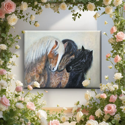 Originalt maleri "Treenighed" 80x60 cm