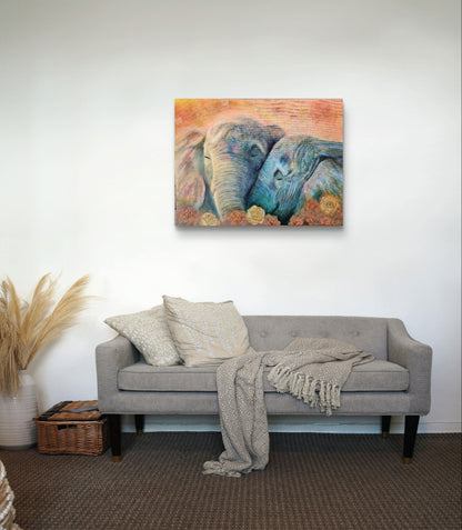 Originalt maleri "Den Evige Forbindelse" 60x80 cm