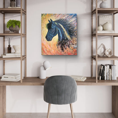 Originalt maleri "Ildens Sjæl" 60x70 cm