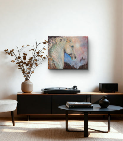 Originalt maleri "I Eget Lys" 60x50 cm