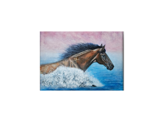 Originalt maleri "Frihedens Bølge" 90x70 cm