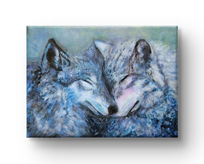 Originalt maleri "Under Måneskin" 40x30 cm