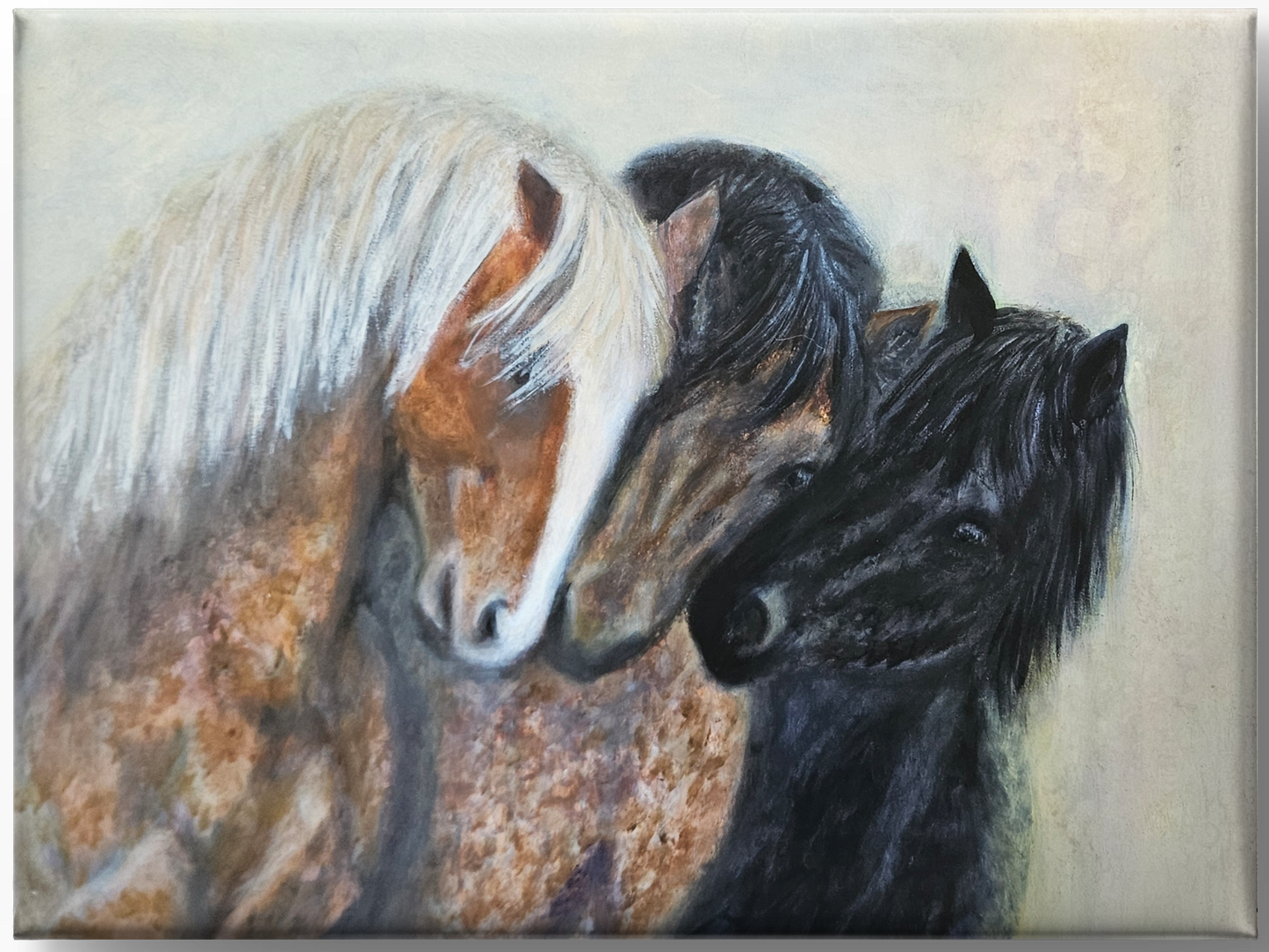 Originalt maleri "Treenighed" 80x60 cm