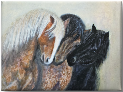 Originalt maleri "Treenighed" 80x60 cm