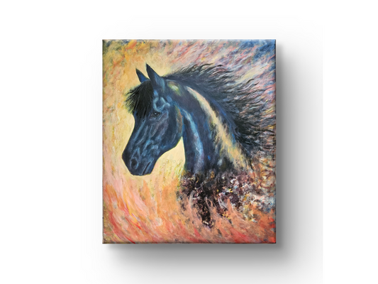 Originalt maleri "Ildens Sjæl" 60x70 cm