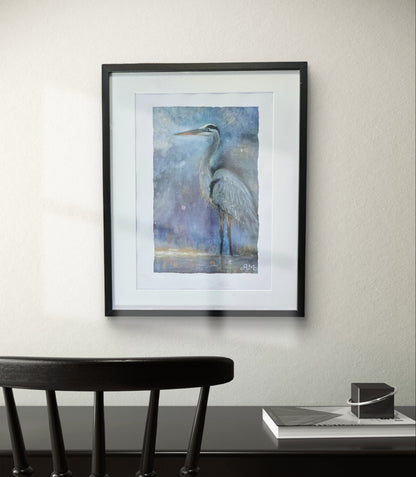 Originalt maleri "Stilhedens Vej" A3 papir