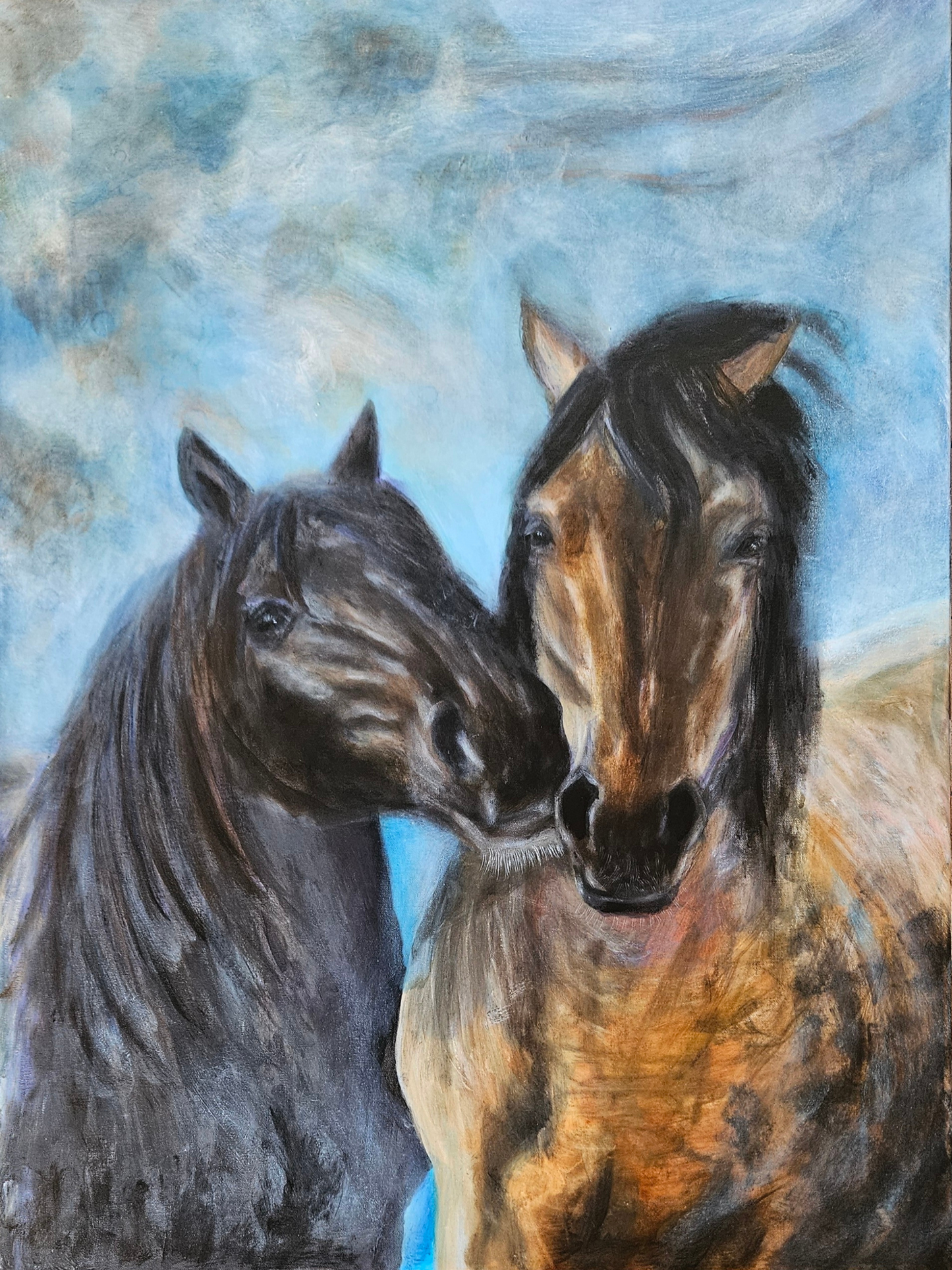 Originalt maleri "Isen Brydes" 60x80 cm