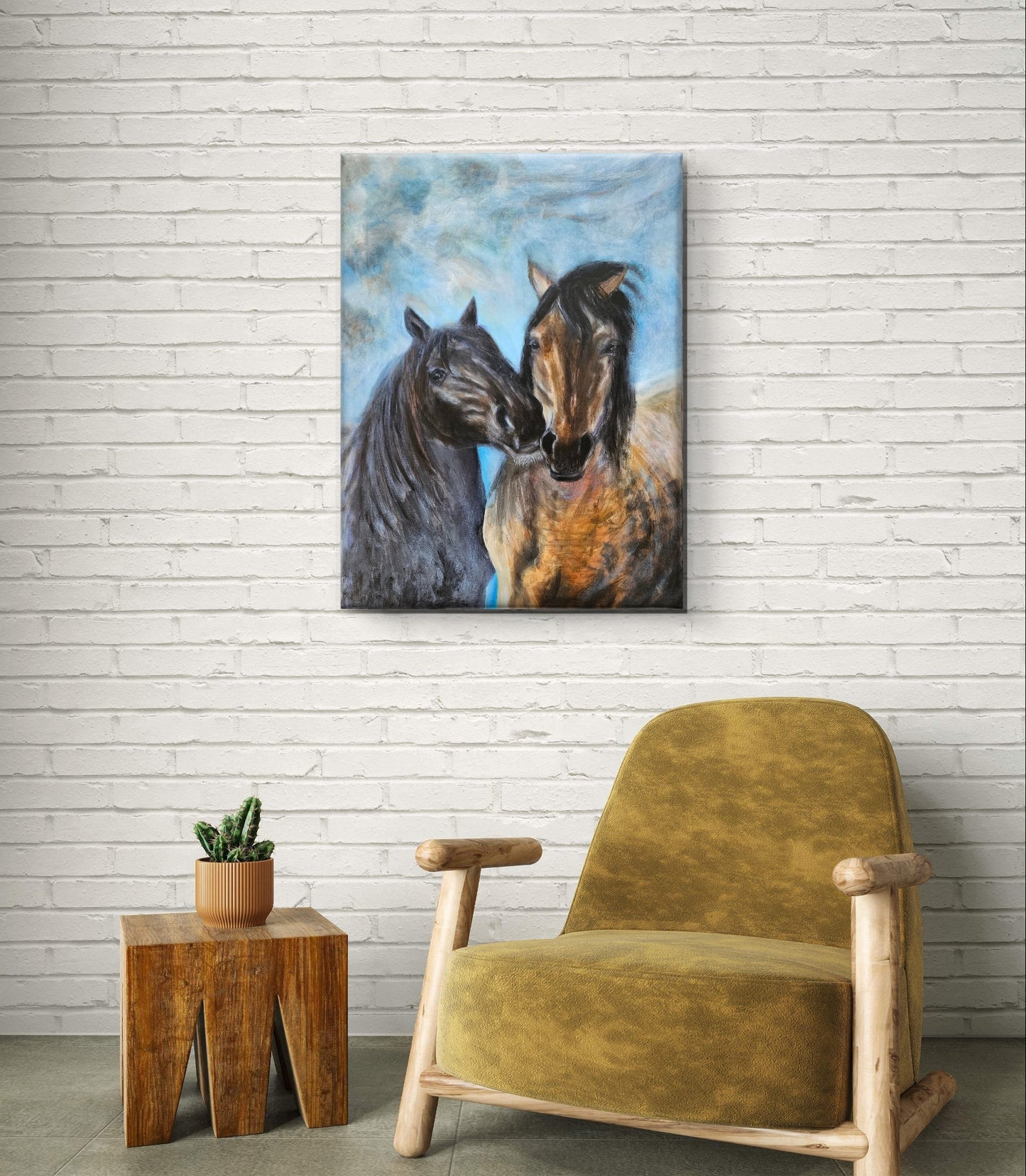 Originalt maleri "Isen Brydes" 60x80 cm