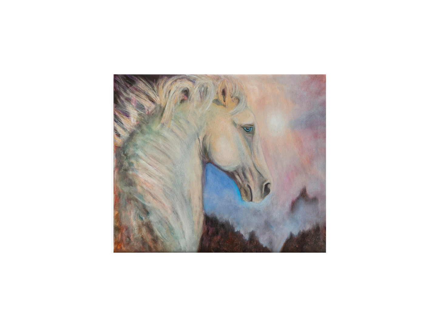 Originalt maleri "I Eget Lys" 60x50 cm