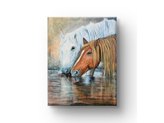 Originalt maleri "Samhørighed" 70x90 cm