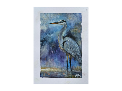 Originalt maleri "Stilhedens Vej" A3 papir