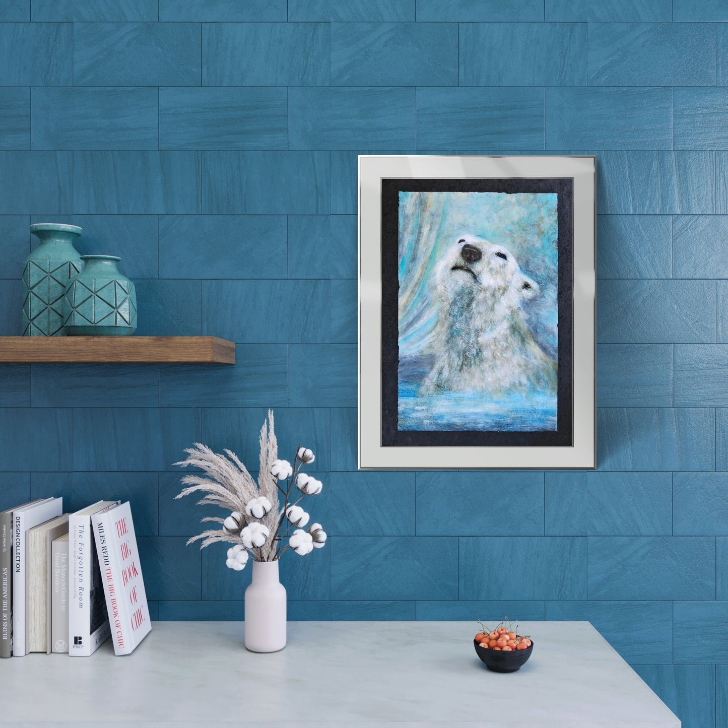 Originalt maleri "Selvportræt" A2 papir